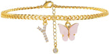 Butterfly Letter Feet Chain Fashion Inlaid Diamond – Stylish Gifts — 9