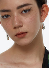 Irregular Tears Simple 925 Silver Stud Earrings – Thoughtful Gifts — 2