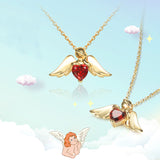 Little Angel Pendant Versatile Garnet Clavicle – Jewelry Gift Ideas — 4