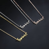 Name Feminist Necklace Women's Handwritten Chain – Jewelry Gift Ideas — 5