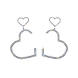 925 Silver Needle Korean Net Red Love Earrings – Gifts for Couples — 6
