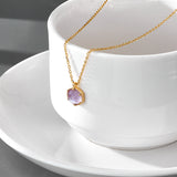 Natural Amethyst Women's Necklace – Jewelry Gift Ideas — 5