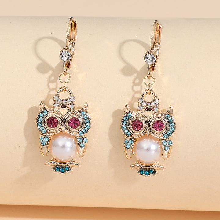 Exquisite Cute Owl Earrings Eardrops Female – Gifts for Her — 1