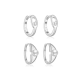 S925 Sterling Silver Pearl Small Ear Ring Women's – Gifts for Her — 5