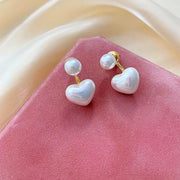 S925 Silver Needle Asymmetric Tassel Love Stud – Gifts for Couples — 8