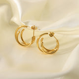 Stainless Steel Ring-shaped Earrings – Practical Gifts — 6