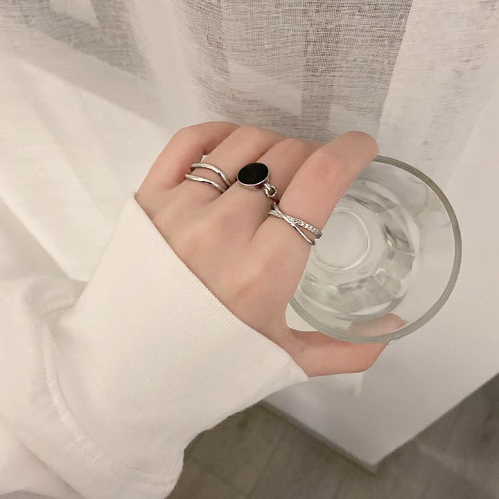 Korean Style Cool Fashion Design Geometric Open Ring – Stylish Gifts — 1
