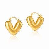 Heart Metal Texture Frosty Style Earrings – Stylish Gifts — 7