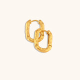 Distressed Irregular Lines Rectangle Ear Clip – Small Gift Ideas — 4