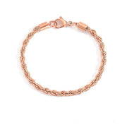 Stainless Steel Fried Dough Twist Chain Bracelet – Jewelry Gift Ideas — 5