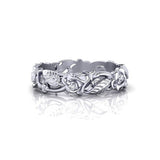 925 Silver Plated Vintage Flower Leaf Ring – Special Occasion Gifts — 6