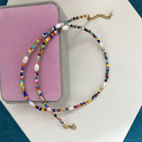 Colorful Glass Beads Mixed Necklace – Jewelry Gift Ideas — 5