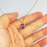 Square Titanium Steel Gold-plated Necklace Female – Jewelry Gift Ideas — 4