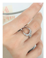 Women's Titanium Steel Hollow Ring – Gifts for Her — 10