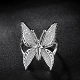 Popular Creative Women's Big Butterfly Zircon Ring – Gifts for Her — 5