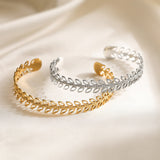 Fashion Hollowed-out Stainless Steel Bracelet – Stylish Gifts — 7