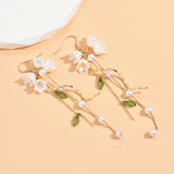 Tulip Long Tassel Earrings New Flower Earrings – Meaningful Gifts — 3