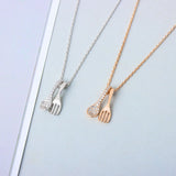Sterling Silver Full Diamond Small Spoon Necklace – Jewelry Gift Ideas — 5