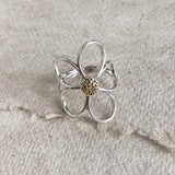 Flower Two-color Open Ring Wholesale Women – Gifts for Her — 2