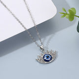 Turkish Eye Necklace Point Diamond Round Blue – Jewelry Gift Ideas — 5