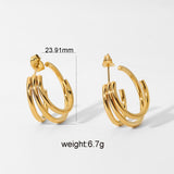 Stainless Steel Ring-shaped Earrings – Practical Gifts — 10