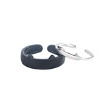 Black Cat White Cat Sterling Silver Couple Ring – Cat Lover Gifts — 5
