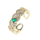 Zircon Pearl Temperament Ins Simple Emerald Diamond – Gifts for Her — 3