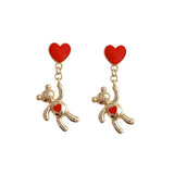 S925 Pure Silver Needle Cute Little Bear Earrings – Stylish Gifts — 2