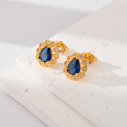 Fashion Multi-color Zircon Stud Earrings Female – Stylish Gifts — 7