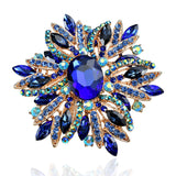 Metallic Pearl Rhinestone Flower Drip Brooch – Jewelry Gift Ideas — 3