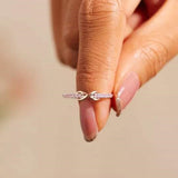 Women's Small And Lucky Silver Ring With 8 Characters – Gifts for Her — 4