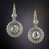 Female Geometric Circular Zircon Earrings – Gifts for Her — 1