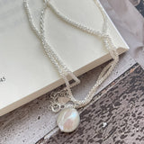 S925 Sterling Silver Baroque Pearl Necklace – Jewelry Gift Ideas — 3