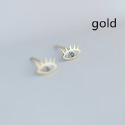 Eyelashes Blue Eyes Inlaid Zirconium Diamonds – Meaningful Gifts — 2