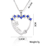 Crystal Hand In Hand Mom And Baby Love Heart Pendant – Gifts for Her — 9