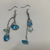 Green Blue Glass Tassel Earrings Simple Temperament – Outdoor Gifts — 6