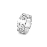 Men's Titanium Steel Hollow Ring – Gifts for Him — 3