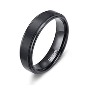 Fashion Black Classic Titanium Ring – Stylish Gifts — 9