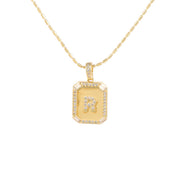 18K Gold Inlaid Zircon Letter Necklace For Women – Jewelry Gift Ideas — 10