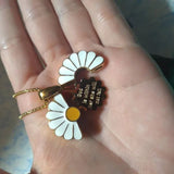 Daisy Stainless Steel Blank Inscription Necklace – Jewelry Gift Ideas — 3