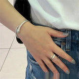 Golden Silver Snake Female Open-ended Bracelet – Jewelry Gift Ideas — 1