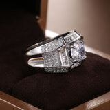 Europe And America Inlaid Zircon Women's Couple Ring – Gifts for Her — 4