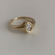 Heavy Industry Thickening Bolding 18K Gold Oval – Practical Gifts — 3