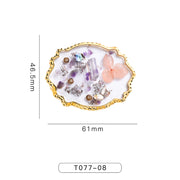 Nail Art Crystal Color Display Board Flower Shell – Beauty Gifts — 7