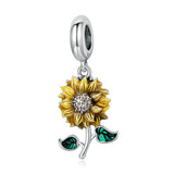 Sunflower S925 Silver Bracelet Pendant – Jewelry Gift Ideas — 5