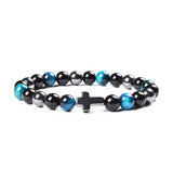 Colorful Tigereye Cross Agate Bracelet – Jewelry Gift Ideas — 12