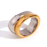 Double-Layer Gold Irregular Ring For Women – Gifts for Her — 4
