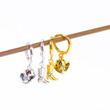 Gold Plated Denim Boots Hat Pendant Earrings – Jewelry Gift Ideas — 4