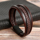 Magnet Buckle Simple Monochrome Men's Leather – Jewelry Gift Ideas — 3