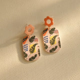 Ins Wind Color Design Girl Cute Simple Earrings – Gifts for Kids — 6